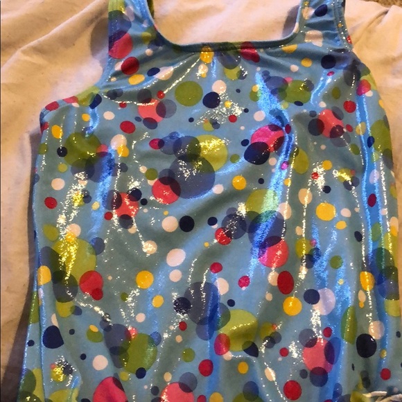Other - super cute blue GK leotard with bubbles!